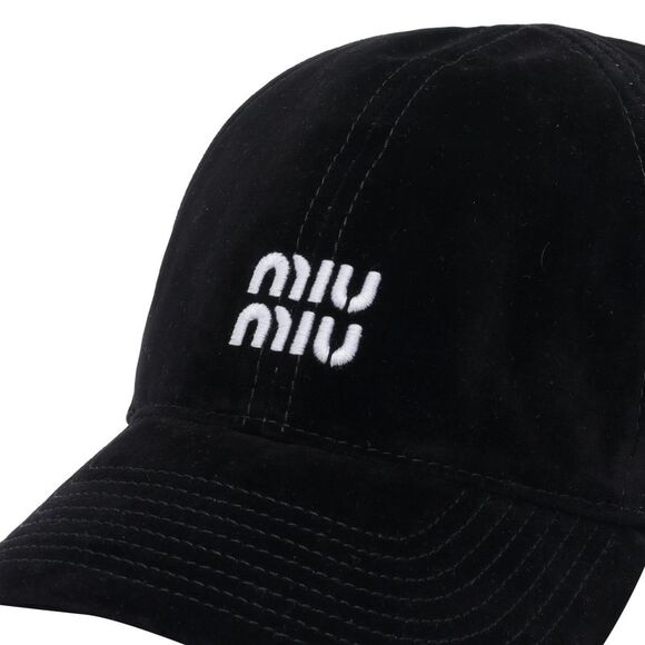 Miu Miu Women Miu Miu Logo Baseball Cap - Picture 2 of 2